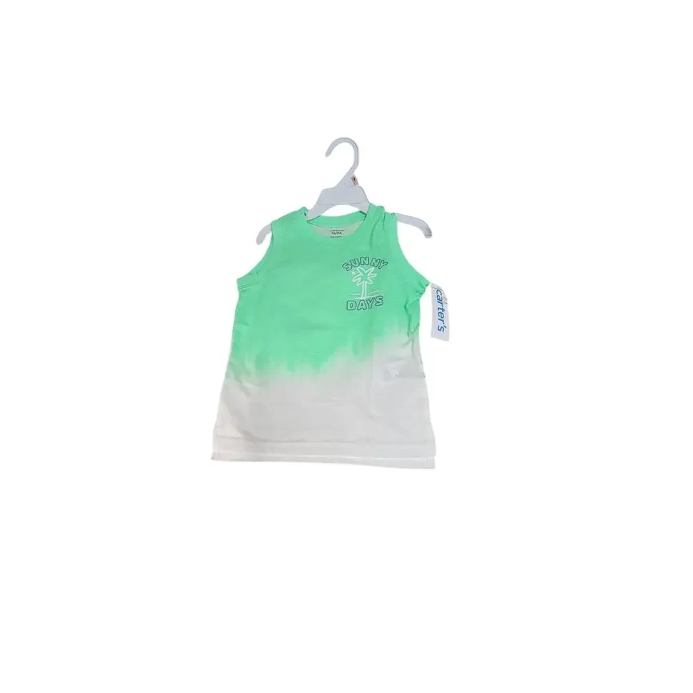 Carter's Toddler Boys Sunny Days Graphic Tie-Dyed Tank Top 2T